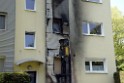 Rollerbrand dann Feuer 1 Fassadenbrand Koeln Gremberg Kroppergasse P62